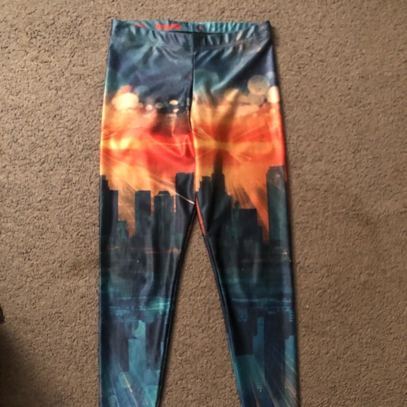Blackmilk Pants - Pretty lights black milk leggings size L